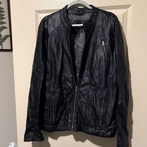 Women’s Black Faux Leather Jacket